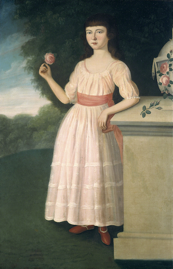 Painting by Charles Peale Polk titled Anna Maria Cumpston.