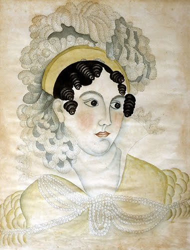 Emily Eastman (1804–ca. 1840, US), Feathers and Pearls, ca. 1820s. 