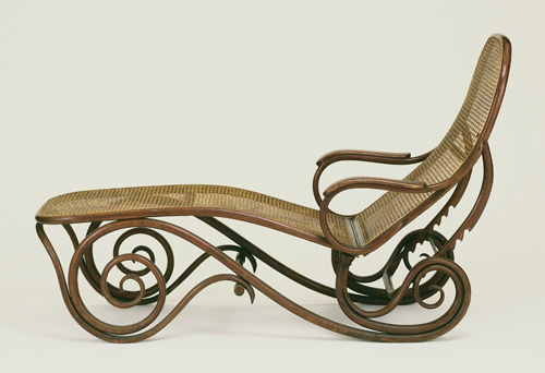 Gebruder Thonet (firm founded 1819, Vienna, Austria), Chaise Longue, Model #2, designed before 1887.