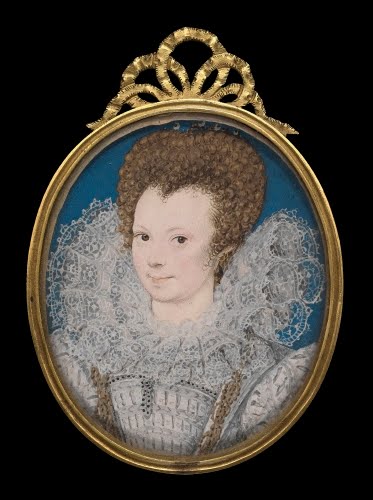 Nicholas Hilliard (ca. 1547–1619, Britain), Portrait Miniature of a Woman, ca. 1590–1595. 