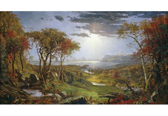 Autumn on the Hudson River, 1860, oil on canvas, 151.8 x 274.9 cm © 2024 National Gallery of Art, Washington (NGA-P0506)