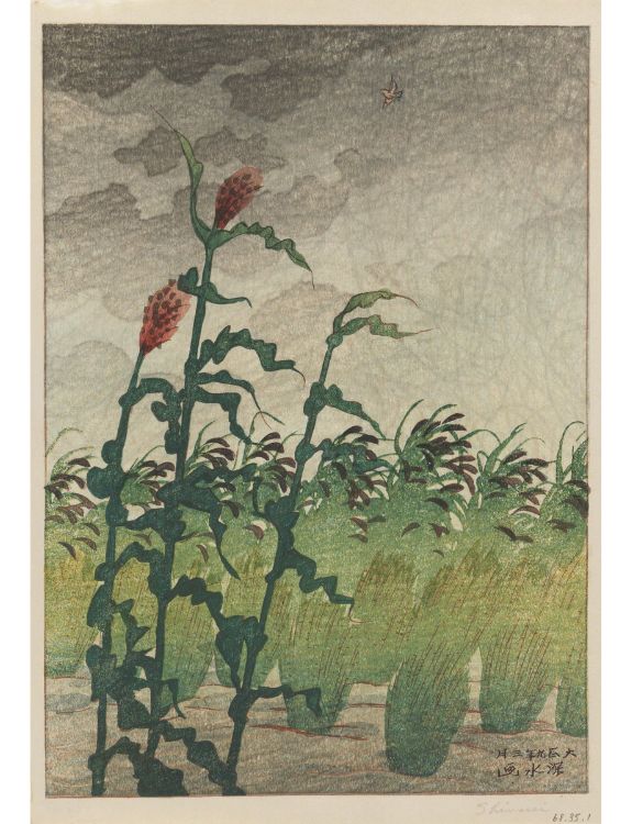 Before the Storm, 1920, color woodblock print on paper, 30.5 x 21.6 cm Image © 2025 Brooklyn Museum (BMA-5433)