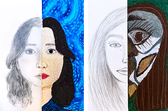 inquiry-based self-portraits