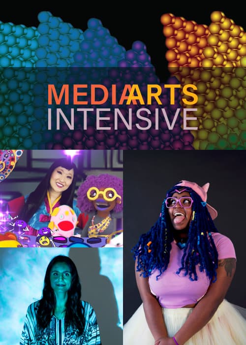 Artists JooYoung Choi, Allison Maria Rodriguez, Momo Pixel. Professional artists discuss working in Media Arts in this media arts online course.