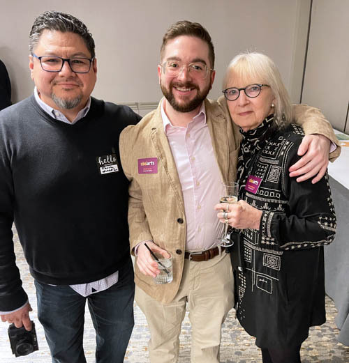 Frank Juárez, Bret Laurie, and Nancy at the 2024 NAEA National Convention in Minneapolis, Minnesota.