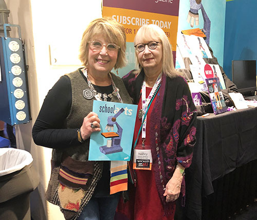 Melody Weintraub and Nancy at the 2019 NAEA National Convention in Boston, Massachusetts.