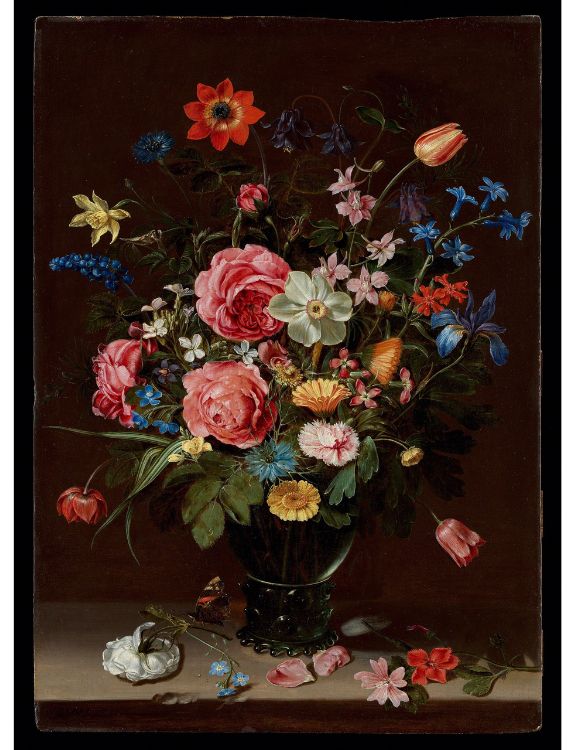 Bouquet of Flowers, ca. 1612, oil on wood panel, 46 x 32 cm Metropolitan Museum of Art, New York, public domain image (8s-30654)